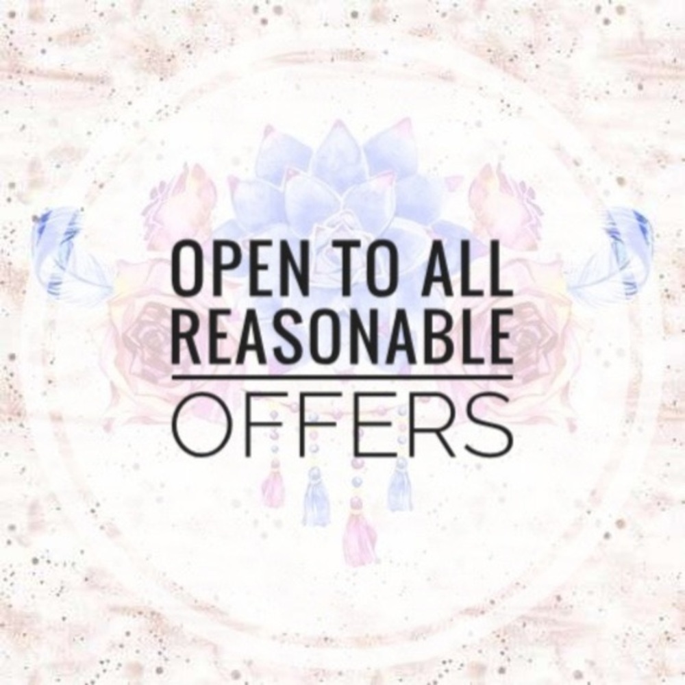 ACCEPTING REASONABLE OFFERS